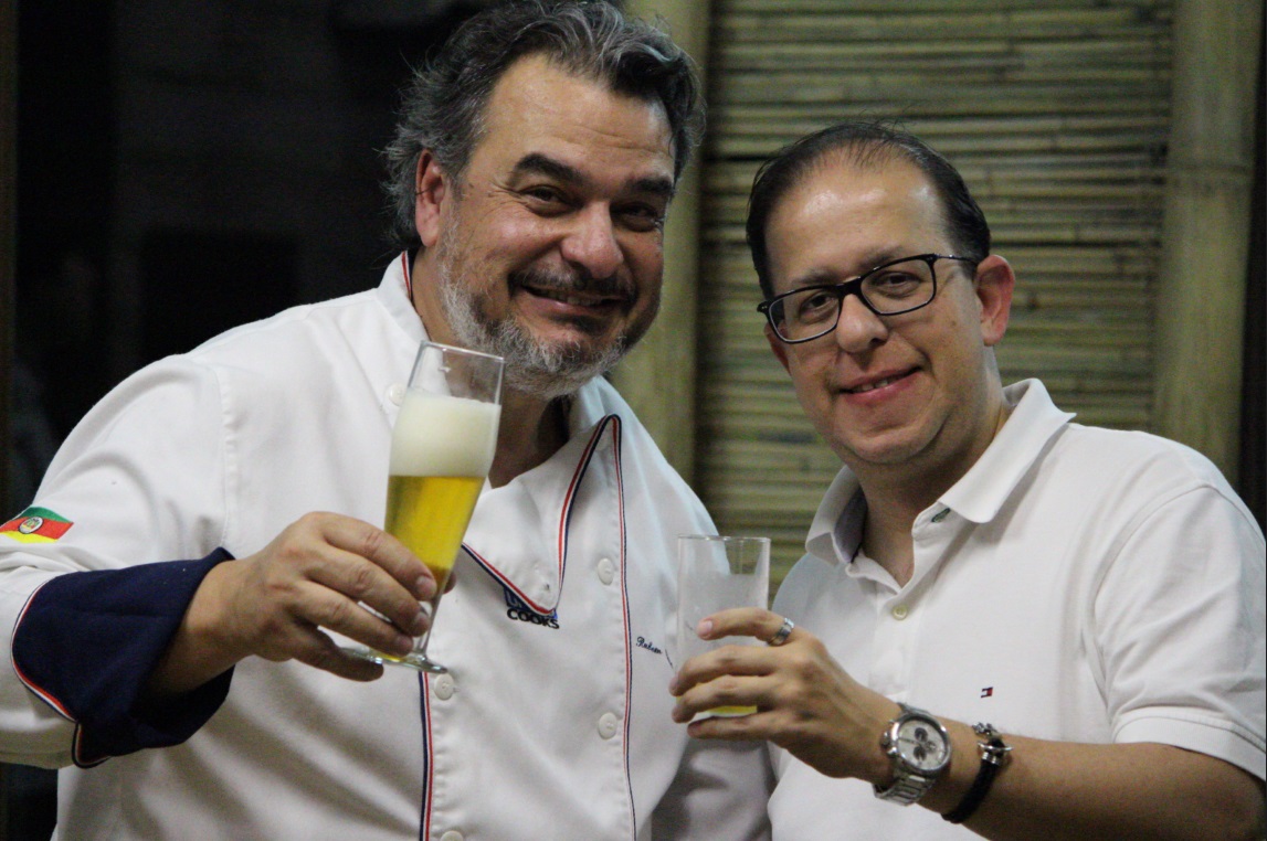 Rubem (o Chef Fridô) e Marcus Bernardes